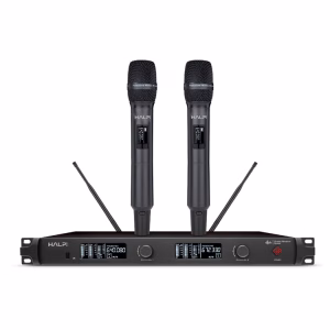 RC-7921 UHF Dual Channel Adjustable Wireless Microphones